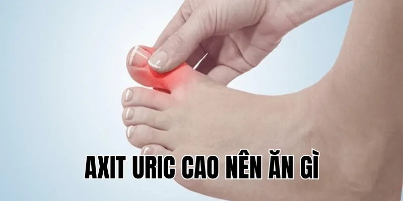 axit uric cao nên ăn gì