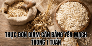 thực đơn giảm cân bằng yến mạch trong 1 tuần