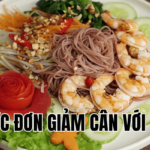 thực đơn giảm cân với bún