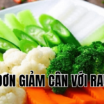 thực đơn giảm cân với rau luộc