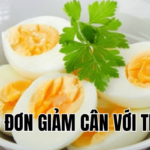 thực đơn giảm cân với trứng